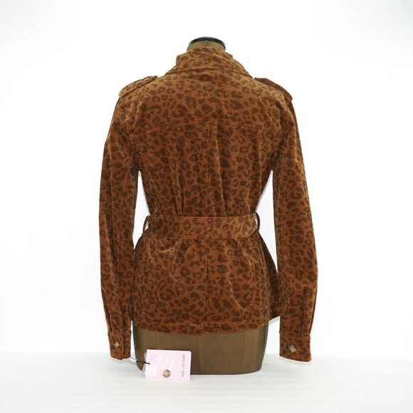 Anthropologie Avec Les Filles Leopard Corduroy Shirt Jacket - Picture 5 of 12